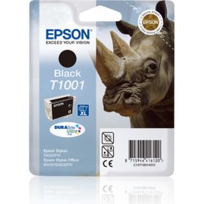 Image of Epson Cartridge Neushoorn T1001 blister, alarm (zwart)