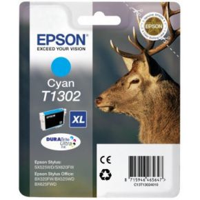 Image of Epson Cartridge Hert T1302 blister, alarm (cyaan)