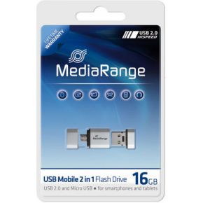 Image of MediaRange 16GB USB Mobile 2 in 1 OTG