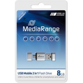 Image of MediaRange 8GB USB Mobile 2 in 1 OTG