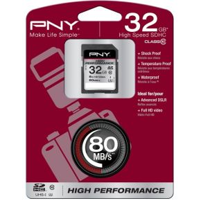 Image of PNY 32GB, SDHC High Performance