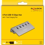 DeLOCK-64182-interface-hub-USB-3-2-Gen-2-3-1-Gen-2-Type-A-10-Mbit-s-Grijs