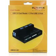 DeLOCK-91721-geheugenkaartlezer-USB-3-0-met-3-ports-USB-3-0-hub