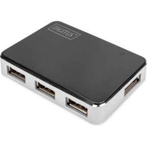 Image of Digitus 4 poorten USB 2.0 hub DA-70220 Zwart/zilver