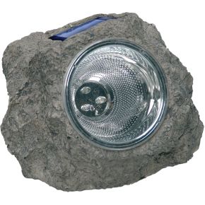 Image of Ranex LED solar steenlamp kunststof