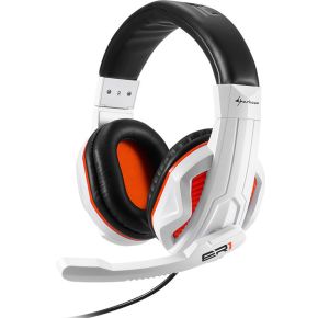 Image of Gaming headset 3.5 mm jackplug Kabelgebonden, Stereo Sharkoon SharkZone H10 Over Ear Zwart, Wit, Roest