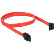 DeLOCK 84369 SATA-kabel 0.50m rood recht/haaks male/male