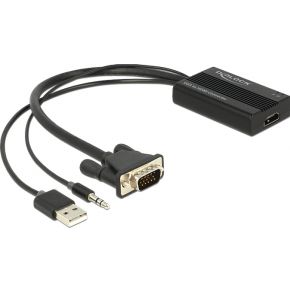 Image of DeLOCK - VGA to HDMI Adapter with Audio (62597)