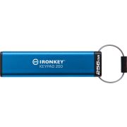 Kingston Technology IronKey Keypad 200 USB flash drive 256 GB USB Type-A 3.2 Gen 1 (3.1 Gen 1) Blauw