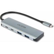DICOTA D32061 interface hub USB Type-C 10000 Mbit/s Zilver