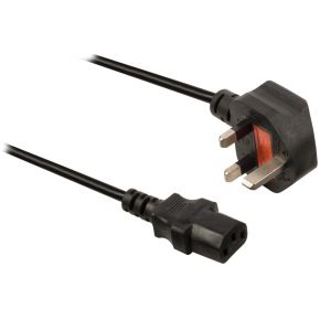 Image of Stroomkabel UK-plug mannelijk - IEC-320-C13 3,00 m zwart - Valueline