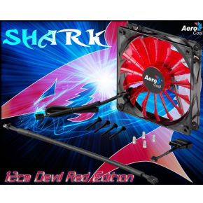 Image of Aerocool Shark Fan Devil Red Edition 12cm