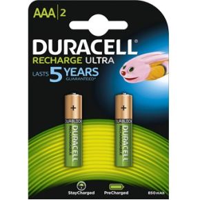 Image of Duracell precharged HR03 AAA 2pack 800MAH
