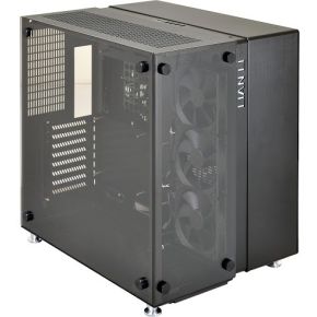 Image of Lian Li PC-O9WX Midi-Toren Zwart computerbehuizing