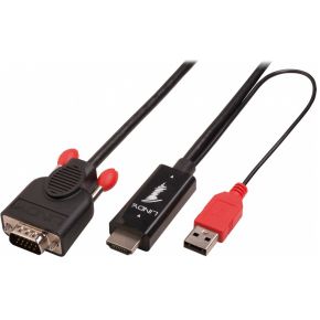 Image of Lindy 1.0m HDMI/USB - VGA