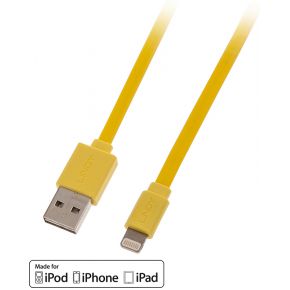 Image of Lindy 1m, Lightning/USB 1m USB A Lightning Geel
