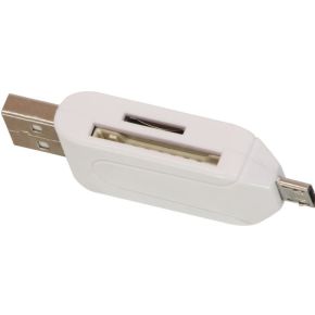 Image of Lindy 42625 USB/Micro-USB Wit geheugenkaartlezer