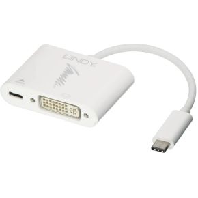 Image of Lindy 43195 USB Type C DVI-D kabeladapter/verloopstukje