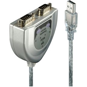 Image of Lindy USB -> Serial Converter - 2 Port (RS232)
