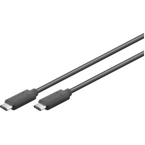 Image of Goobay USB 3.1 Aansluitkabel [1x USB-C stekker - 1x USB-C stekker] 0.50 m Zwart Vergulde steekcontacten, UL gecertificeerd
