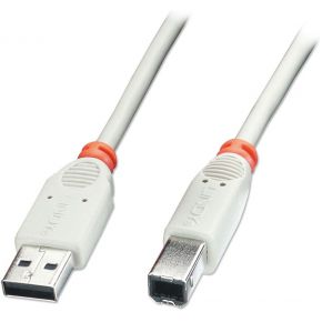 Image of Lindy 41738 2m USB A USB B Grijs USB-kabel