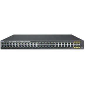 Image of Planet GS-4210-48T4S Managed L2+ Gigabit Ethernet (10/100/1000) 1U Zwart netwerk-switch