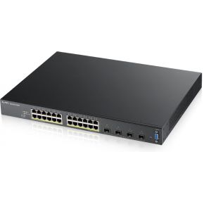 Image of ZyXEL XGS2210-28HP Managed L2 Gigabit Ethernet (10/100/1000) Power over Ethernet (PoE) 1U Zwart