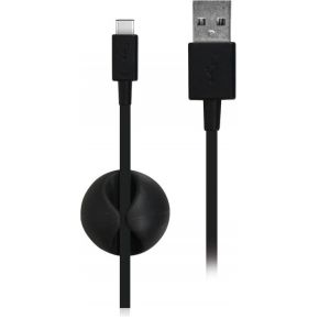 Image of Port Designs 900061 1m USB A USB C Zwart USB-kabel