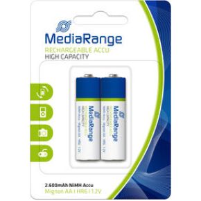 Image of MediaRange MRBAT123 Nikkel Metaal Hydride 2600mAh 1.2V oplaadbare batterij/accu