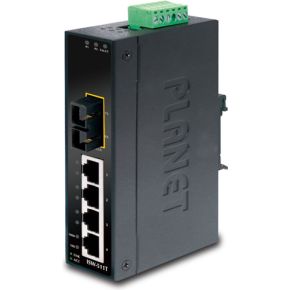 Image of Planet ISW-511T Unmanaged L2 Fast Ethernet (10/100) Zwart netwerk-switch