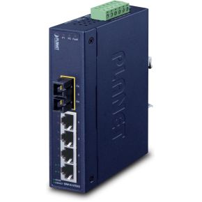 Image of Planet ISW-511TS15 Unmanaged L2 Fast Ethernet (10/100) Zwart netwerk-switch