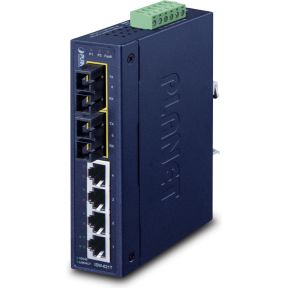 Image of Planet ISW-621T Unmanaged L2 Fast Ethernet (10/100) Zwart netwerk-switch