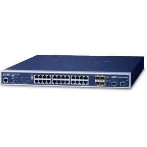 Image of Planet SGS-5220-24T2X Managed L2+ Gigabit Ethernet (10/100/1000) 1U Zwart netwerk-switch