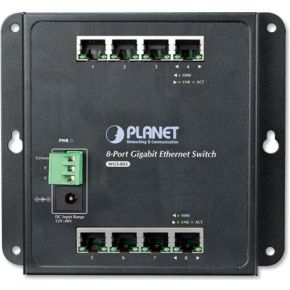 Image of Planet WGS-803 Unmanaged L2 Gigabit Ethernet (10/100/1000) Zwart netwerk-switch