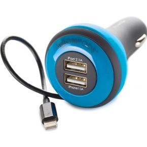Image of Boompods Auto oplader USB Carpod voor Android - Blauw