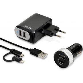 Image of Port Designs 900023 1.2m Zwart USB-kabel