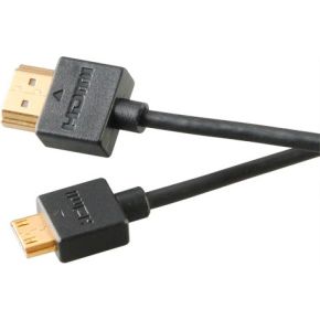 Image of Akasa AK-CBHD13-20BK 2m Mini-HDMI HDMI Zwart HDMI kabel