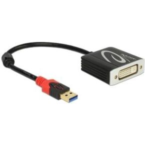 Image of DeLOCK 62737 0.2m DVI-I Zwart video kabel adapter
