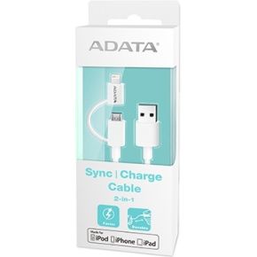 Image of ADATA 1m, USB 2.0-A/Lightning+microUSB 2.0