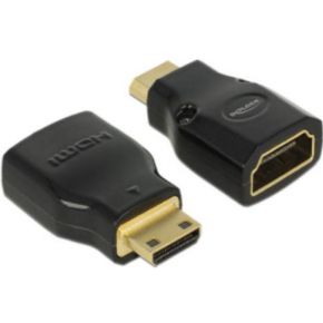 Image of DeLOCK 65665 Mini-HDMI HDMI Zwart video kabel adapter