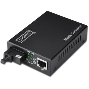 Image of Digitus Professional DN-82023 DIGITUS Media Converter, Single Mode, BiDi, WDM, 10 / 100Base-TX aan 100Base-FX, Tx1550nm / Rx1310nm SC-connector, tot 20km 100
