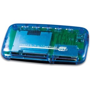 Image of Gembird USB 2.0 Card Reader Blauw geheugenkaartlezer