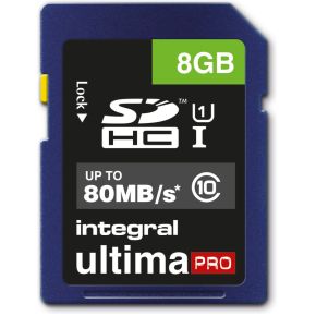 Image of Integral 8GB SDHC UltimaPro 8GB SDHC UHS-I Class 10 flashgeheugen