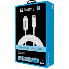 Image of Sandberg DisplayPort 1.2-HDMI 4K M-M 2m