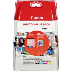 Image of Canon CLI-571XL Photo Value Pack C/M/Y/BK PP-201 10x15 cm 50 bl.