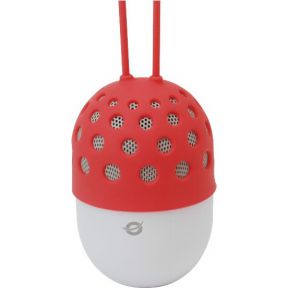 Image of Conceptronic Wireless waterproof Bluetooth LED Speaker rood