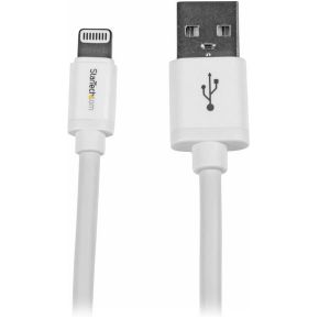 StarTech.com 2 m lange witte Apple 8-polige Lightning-connector-naar-USB-kabel voor iPhone / iPod /