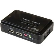 StarTech-com-2-poort-USB-KVM-switch-Zwart-met-Audio-en-Bekabeling