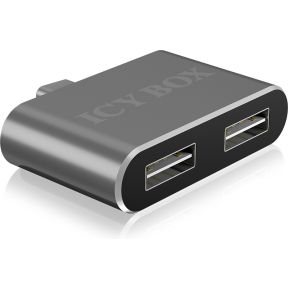 Image of ICY BOX IB-HUB1201-C, 2x USB2.0 Hub