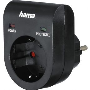 Image of Hama overspanningsbeveiliging adapter zwart
